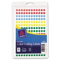 Avery Avery 05795 Removable Self-Adhesive Color-Coding Labels- 1/4in dia- Assorted- 768/Pack 5795